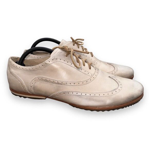 Sorel Madson Brogue Wingtip Oxford Distressed Cream NM1808-160 Men's 11 - Picture 4 of 11